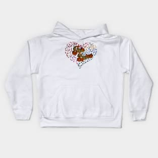 Colorful Heart Tone-Ice Spice Kids Hoodie